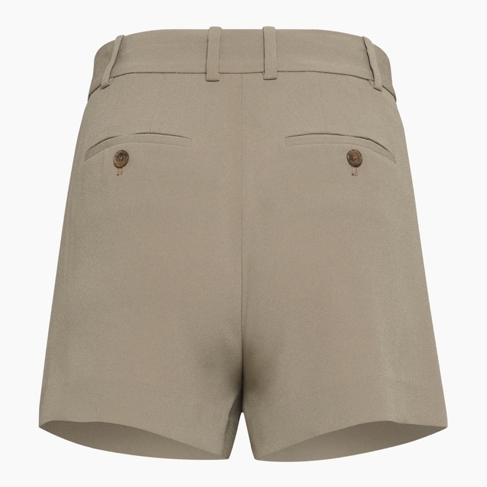 Aritzia Babaton Felted Taupe Agency Mini Shorts Size 00 - Picture 6 of 11